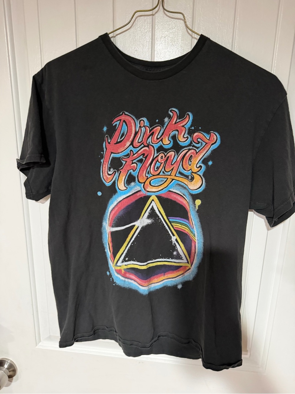 Pink Floyd Black Graphic Tee with Multicolor Prism